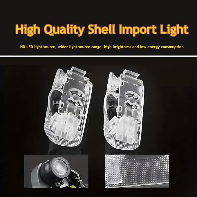 Never Fade HD LED Car Welcome Projector Lights,Car Door Lights Logo Projector Compatible with LS/ES/is/LX/RX/GS/GX/RC Car Accessories (Love 2pcs)