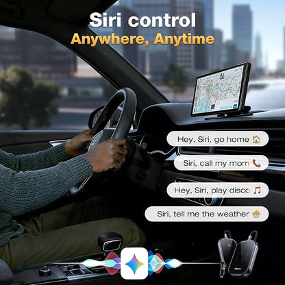 Wireless CarPlay Adapter for Apple [2026 Upgraded A7-Ultra Chip] Multi-User, Full-Auto Car Play Wireless Adapter for iPhone 6-17 Pro Max, Zero Latency, Cars 2015+, Plug & Play (Medium)