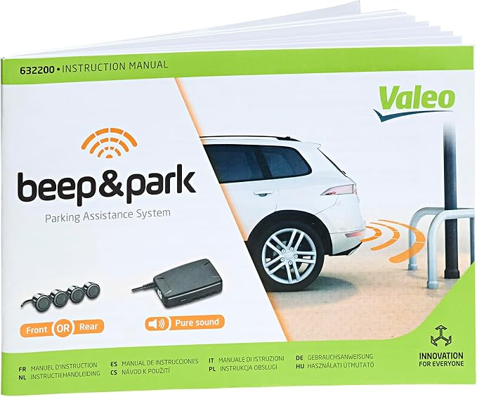 VALEO Beep and Park Parking Assistance Kit with 4 Sensors + 1 Speaker - Front or Rear Mounting 632200