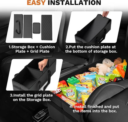 Shademax Car Seat Organizer for Subaru Ascent 2019-2025 2026 Accessories, Ascent Backseat Organizer Car Console Organizer for Kids Toys, Baby Supplies, Dog Toys, Travel Storage Box