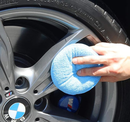SimpleHouseware Car Wash Sponge Wax Microfiber Applicator Pads, 12-Pack