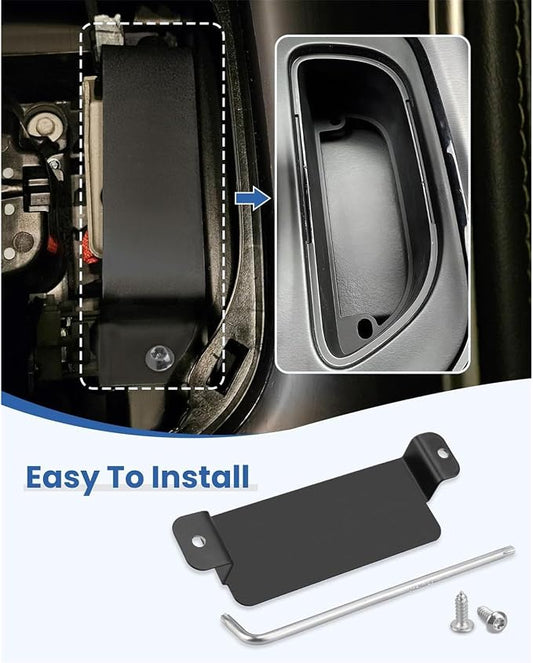 Tamper Metal Cover Plate Comes with Installation Tool Steel Protective Set for Automotives Use Anti Theft Steel Plate for Automotives Use