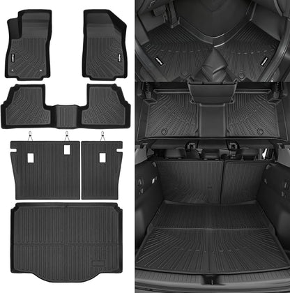 Floor Mats for Chevrolet/Chevy Trax 2014-2023, Trunk Mat and Backrest Mat All Weather TPE Protector for Chevy Trax Accessories