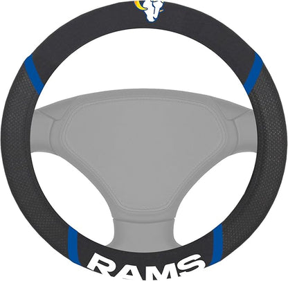 FANMATS NFL Unisex-Adult Embroidered Steering Wheel Cover