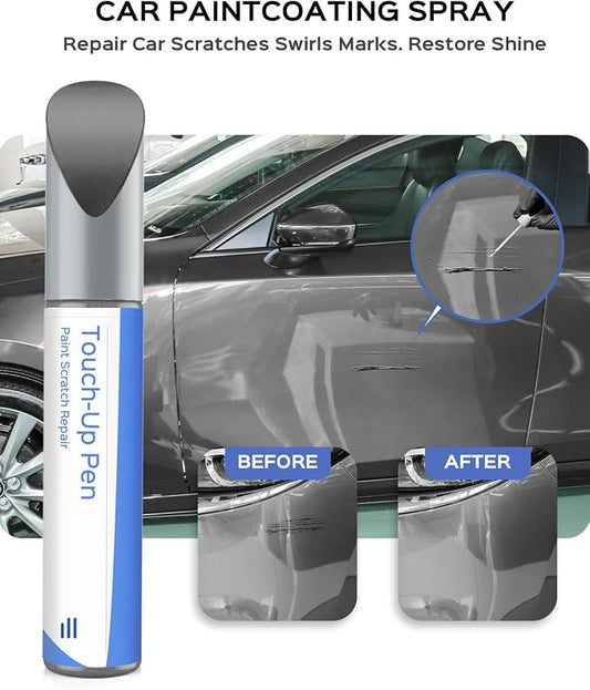 47C Polymetal Gray Metallic Touch Up Paint Compatible with Mazda Exact Match Chips and Nicks Touch Up