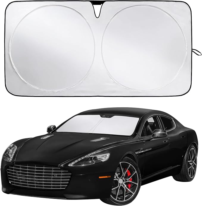 Econour Windshield Sunshade for Aston Martin Rapide, Rapide AMR 2010-2017, 2018, 2019 Sun Visor for Front Window Sun Shade Cover, UV Blocker & Protector, Car Accessories