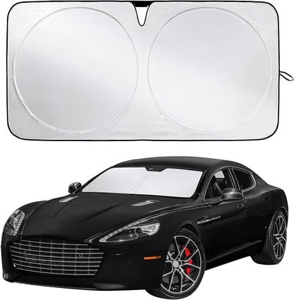 Econour Windshield Sunshade for Aston Martin Rapide, Rapide AMR 2010-2017, 2018, 2019 Sun Visor for Front Window Sun Shade Cover, UV Blocker & Protector, Car Accessories