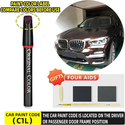 Carhoo C1L Terra Brown Touch Up Paint Suitable For BMW, Genuine Custom Color Absoulutely Without Color Differences (16ml)