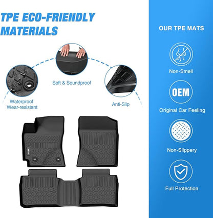 Nilight TPE Floor Mats for Toyota Corolla Sedan 2014 2015 2016 2017 2018 2019,All Weather Custom Fit Heavy Duty Floor Liners