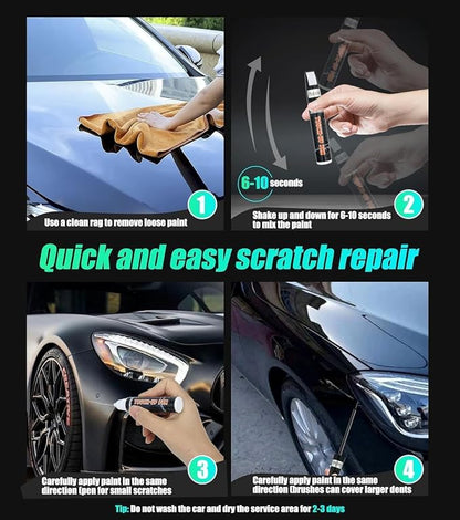 White Touch Up Paint for Car, Cars Scratch Repair, Premium Automotive Scratch Remover for Deep Scratches, Precise Auto Paint Touch up