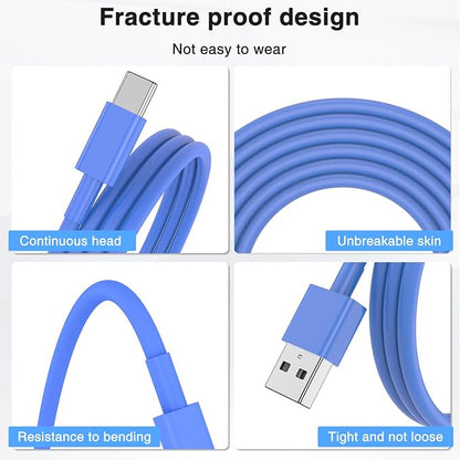 Car Carplay Cable for iPhone 16 15 Pro Max 15 Plus Car Charger, USB to USB C Cable 3FT for Car Charger Adapter, Carplay USB C Cord Accessories Charging for iPad 10th Gen/iPad Pro Air 5th-DarkBlue