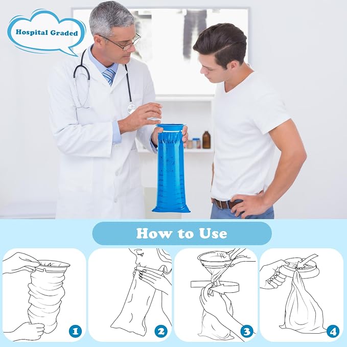 Valchoose 12 Pack Kids Vomit Bags Disposable, Hospital Grade 800ml Motion Sickness Bags for Car Kids Lifesaver, Barf Bags Come in Handy, No Spilling Perfect for Car Sick, Chemo, Road Trip（Blue）