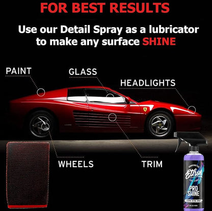 Ethos Quick Decon Mitt - Clay Mitt Car Wash Mitt, Clay Bar Tool for Auto Detailing and Polishing