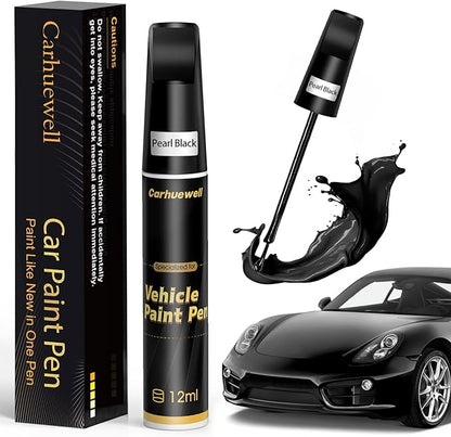 Black Touch Up Paint for Cars, Auto Car Paint Touch Up Paint Pen for Deep Scratches, Car Scratch Repair Pen, Quick and Easy Solution to Repair Minor Automotive Scratches (Pearl Black)