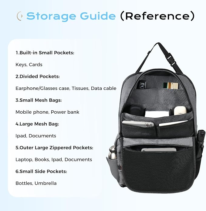 Coverado Backseat Car Organizer, Heavy-Duty Durable Dual-Way Use Car Back Seat Organizer Waterproof with Reinforced Pockets, Zipper Closure Design, Protect Valuables from Spills, Keeps Car Tidy