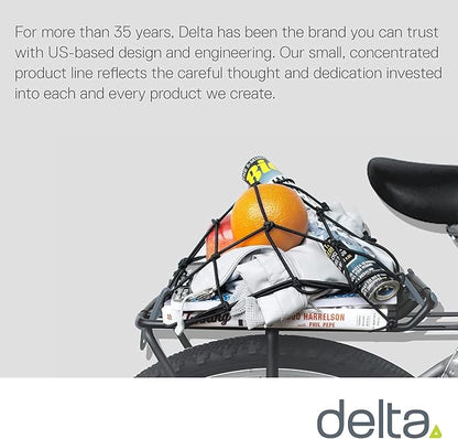 Small Cargo Net by Delta Cycle (2-Pack) - Expandable Bungee Net with Hooks Stretches to 22" x 22" - Bike Cargo Net Keeps Your Gear Tightly in Place for Bikes & Kayaks