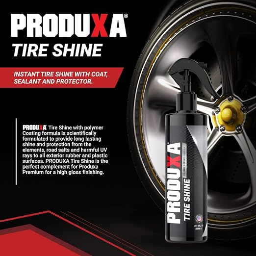 Premium Tire Shine Spray - High Endurance Tire Dressing, Professional Polymer Sealant, Protective Coating, Car Care Detailing Polish, 8 oz