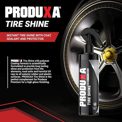 Premium Tire Shine Spray - High Endurance Tire Dressing, Professional Polymer Sealant, Protective Coating, Car Care Detailing Polish, 8 oz