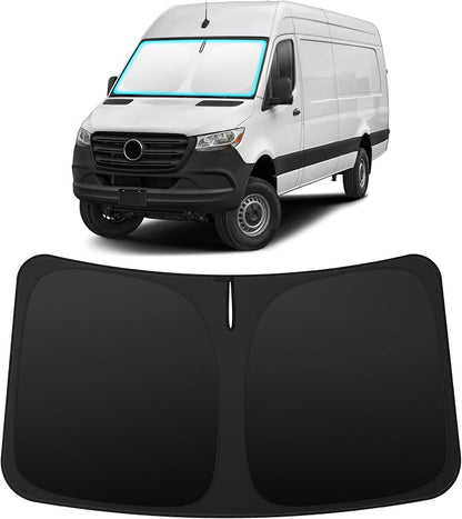 INSAUTO Custom Fit Windshield Sun Shade Accessories for Mercedes-Benz Sprinter 2007-2026, Foldable Front Window Sunshade, UV & Heat Reflector, Keeps Interior Cool, Includes Storage Bag