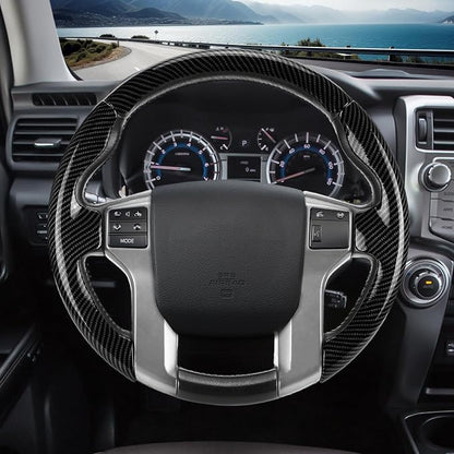 Fit for Toyota Steering Wheel Cover, Steering Wheel Cover for Tacoma(2012-2023) 4Runner(2010-2024) Tundra(2014-2021) Sequoia(2014-2022) Accessories (Glossy Black)