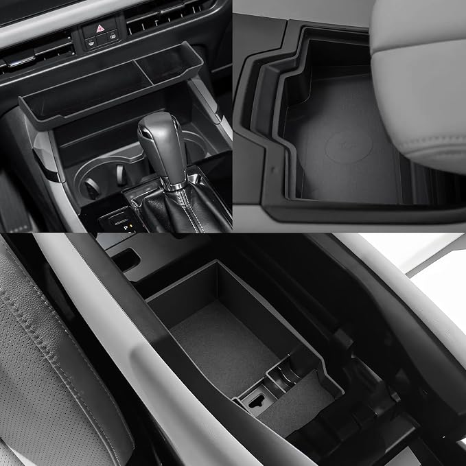 CDEFG 3Pcs for 2026 Mazda CX5 Center Console Organizer for 2026 Mazda CX-5 (S/Select/Preferred/Premium/Premium Plus) Accessory Middle Console Tray Storage Box
