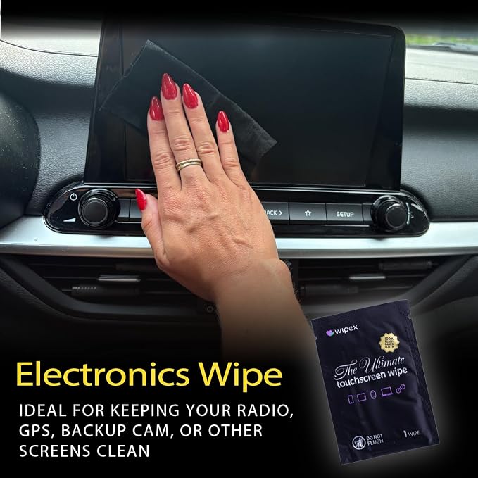 Car Dashboard Cleaning Kit | Interior Car Detailing Kit Includes Dashboard Cleaning Wipes, Dashboard Protectant Wipes, Electronic Screen Wipes, Glass Wipes, & Black Ice Air Freshener