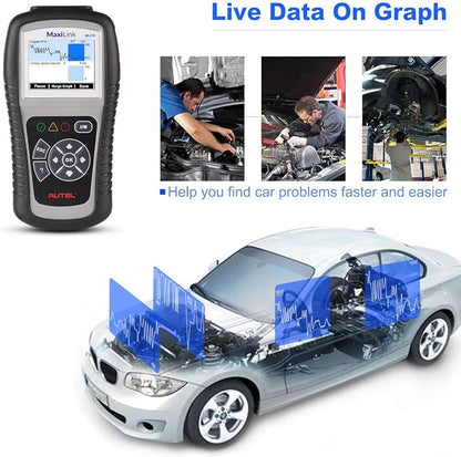 Autel MaxiLink ML519 OBD2 Scanner [Same as AutoLink AL519], 2026 OBDII Diagnostic Scan Tool, Enhanced Mode 6 Fault Code Reader, Check Engine Light (MIL), One-Click Smog Check, Upgraded Ver. of AL319
