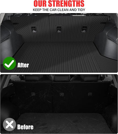 Floor Mats for 2025 2026 Chevrolet Equinox Fuel/GMC Terrain(Not for EV) Trunk Mat with Backrest Mat All Weather TPE Rubber Floor Liner Set Cargo Liner for 2025 Chevy Equinox Fuel Accessories