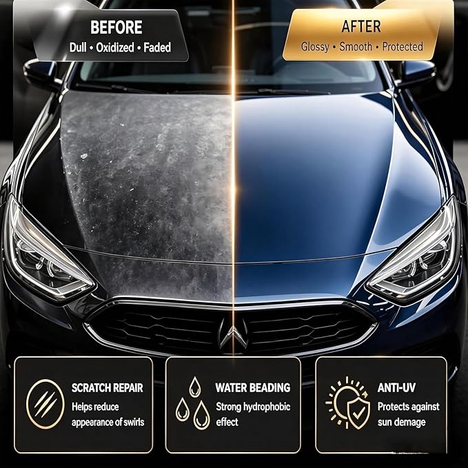 2PCS PTZ Crystal Serum, Advanced Graphene Crystal Serum Ceramic Coatings for Cars, 9H Graphene Coating, Coatings for Auto Car Paint Protection
