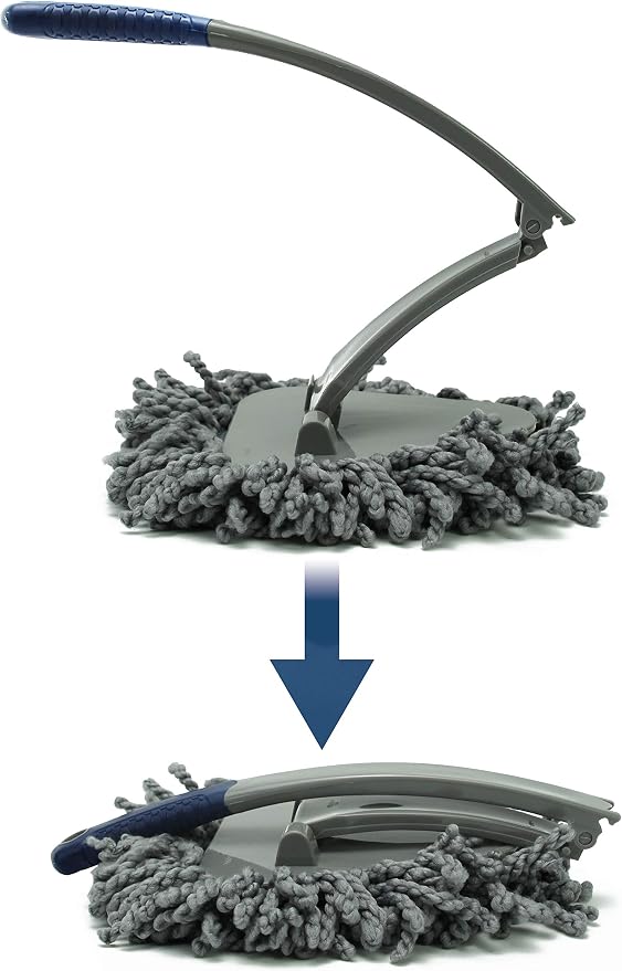 S&T INC. Super Soft Microfiber Car Duster, Pollen-Removing Dusting Wand for Car Detailing, Home and Kitchen