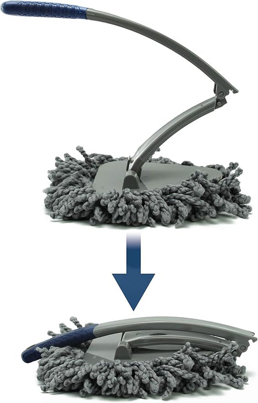 S&T INC. Super Soft Microfiber Car Duster, Pollen-Removing Dusting Wand for Car Detailing, Home and Kitchen