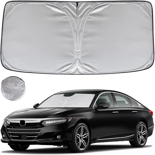 KAYZT Windshield Sun Shade for Honda Accord Sedan 2018-2025 2026 Foldable Sunshade Front Window Custom Fit Accessories