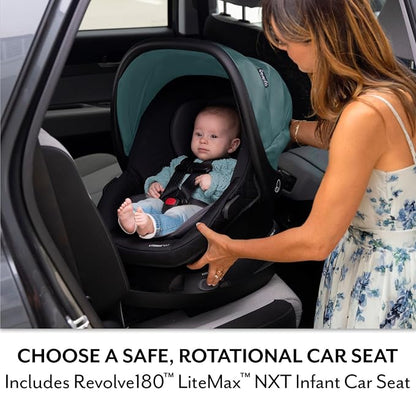 Pivot NXT Travel System with Litemax NXT Infant Car Seat Driftwood Brown