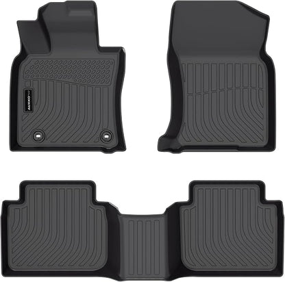 Auxko All Weather Floor Mats Fit for Toyota Camry AWD 2020-2024 TPE Rubber Liners Set Camry AWD Accessories All Season Guard Odorless Anti-Slip Floor Mats 2 Row