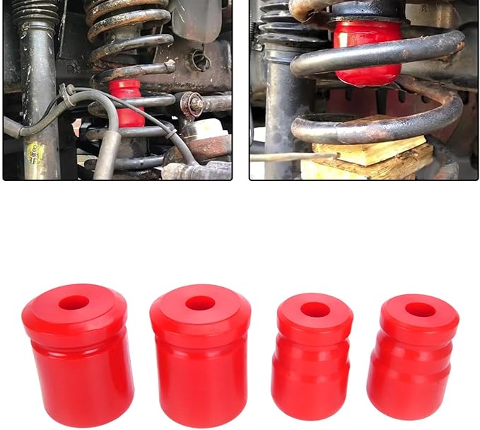 Strong Polyurethane Protrusion Stop Set for Trail Automobiles Twothousandseven 2018 Models Strengthened Cessation Security SUV Herder JKU Protrusion Stop Set
