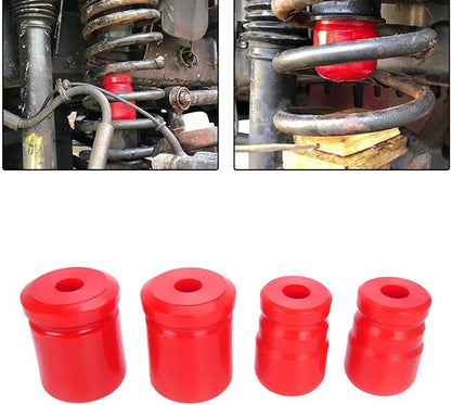 Strong Polyurethane Protrusion Stop Set for Trail Automobiles Twothousandseven 2018 Models Strengthened Cessation Security SUV Herder JKU Protrusion Stop Set