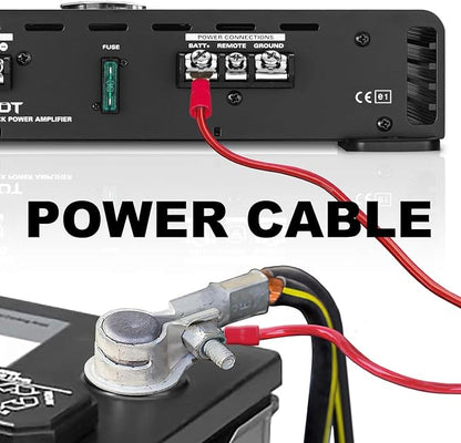 BOSS Audio Systems KIT10 4 Gauge Amplifier Installation Wiring Kit - A Car Helps You Make Connections and Brings Power to Your Radio, Subwoofers Speakers