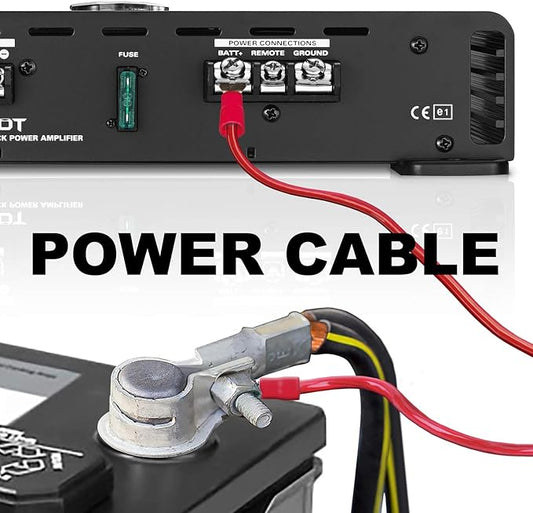 BOSS Audio Systems KIT10 4 Gauge Amplifier Installation Wiring Kit - A Car Helps You Make Connections and Brings Power to Your Radio, Subwoofers Speakers