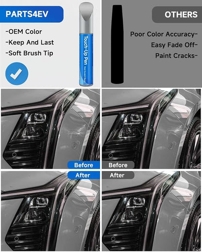 GXD/WA130H Argent Silver Metallic Touch Up Paint Compatible with Cadillac Exact Match Touch Up Paint Car Scratch Repair