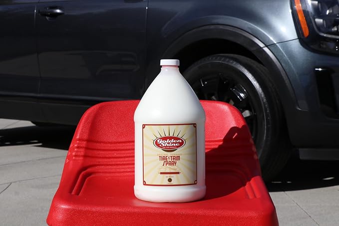 GOLDEN SHINE Tire & Trim Spray, 1 Gallon, 4 Pack 17512-CS Adds Shine and Protection