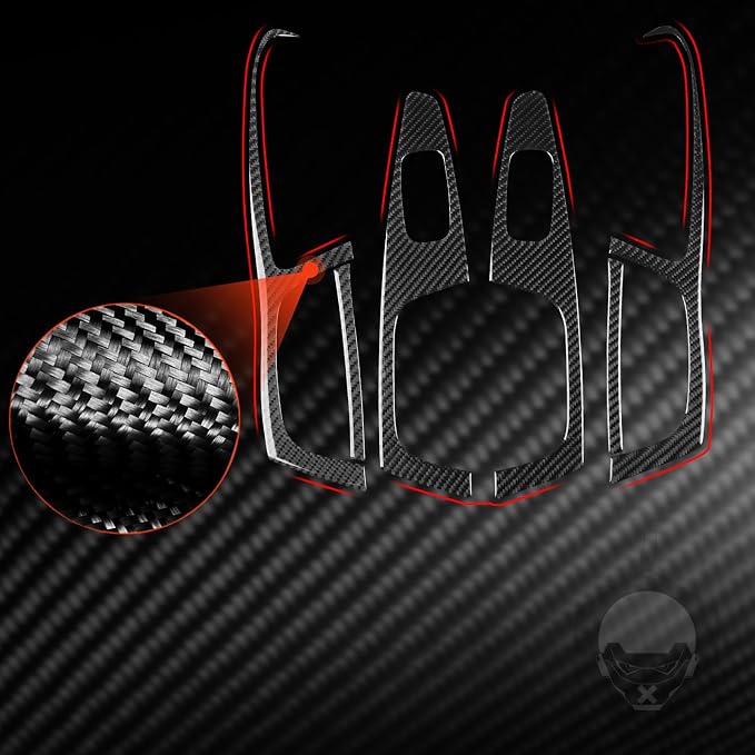 NVCNX Real Premium Carbon Fiber for Toyota 2nd Gen Tacoma Accessories 2005-2015 2006 2007 2008 2009 2010 2011 2012 2013 2014 Car Door Window Switch Cover Interior Trim Sticker Decal 6PCs - for 4-Door