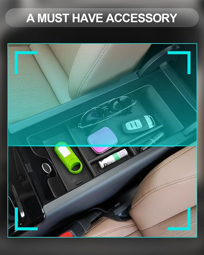 CDEFG for 2025 2026 Camry Center Console Organizer Accessory Tray for 2025 2026 Toyota Camry XSE XLE SE LE Accessories Middle Console Organizer Armrest Tray Storage Box