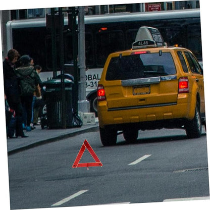 Gatuida Roadside Kit Warning Triangle Sign Car Safety Kits Roadside High Visibility Triangle for Vehicles