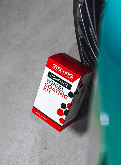 Gtechniq Wheel Coating Kit for Cars, 3-Piece | Includes Paint Degreaser Panel Wipe, C5 Wheel Armor and Microfiber Cloth, Enhances Protection and Shine, Easy to Apply and Long-Lasting Results
