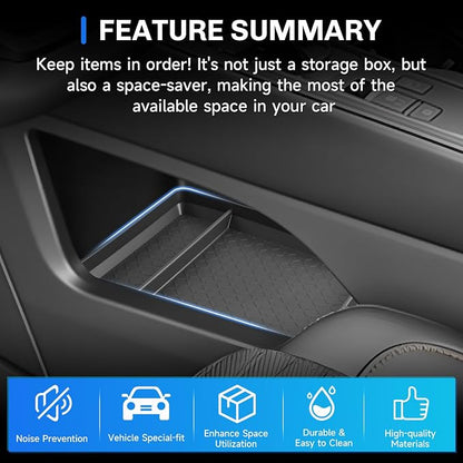 SXCY 2PCS for 2026 Nissan Pathfinder Center Console Organizer+Under Console Tray for 2022-2026 Nissan Pathfinder Accessories Center Console Tray 2026 Pathfinder Armrest Console Organizer Tray
