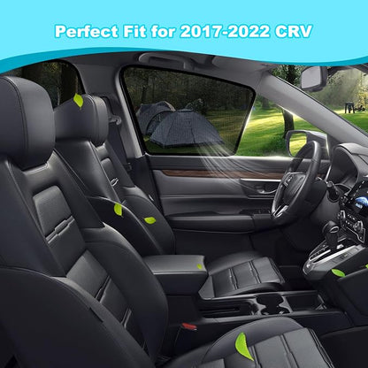 XCBYT CRV Window Shades for 2017-2022, 4PCS Side Window Sun Shades with Breathable Mesh, Magnetic Car Window Covers for Baby & Privacy, UV Protection & Heat Insulation