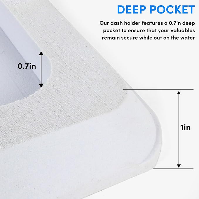 EVA Foam Boat Dash Pad, Anti-Slip Boat Dash Organizer Perfect for Fishing Center Consoles (6Color,2Size)