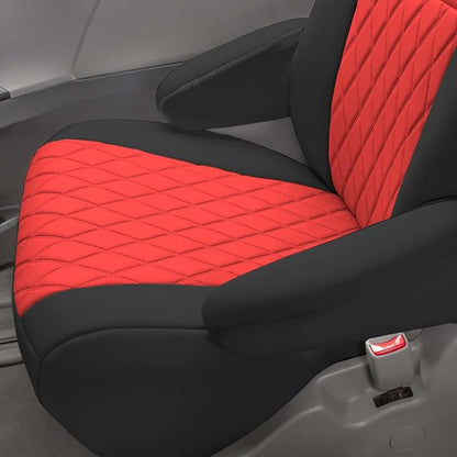 FH Group Custom Fit Car Seat Covers Specifically Made for 2011-2020 Toyota Sienna 7-8 Seater with Ultraflex Neoprene Water Resistant Automotive Seat Covers - Front Set Red