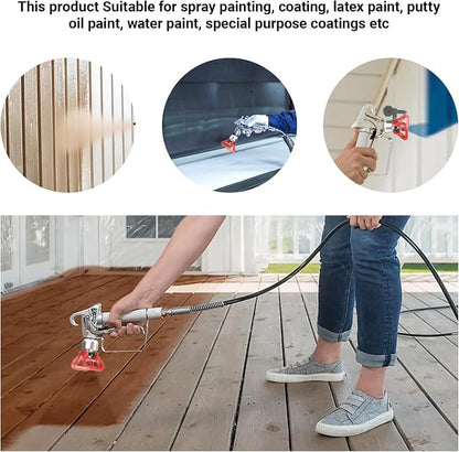 Airless Spray Tip/seat for Standard Airless Paint Spray, RED | Includes 517 nozzle tip, 7/8" nozzle seat, nozzle gasket