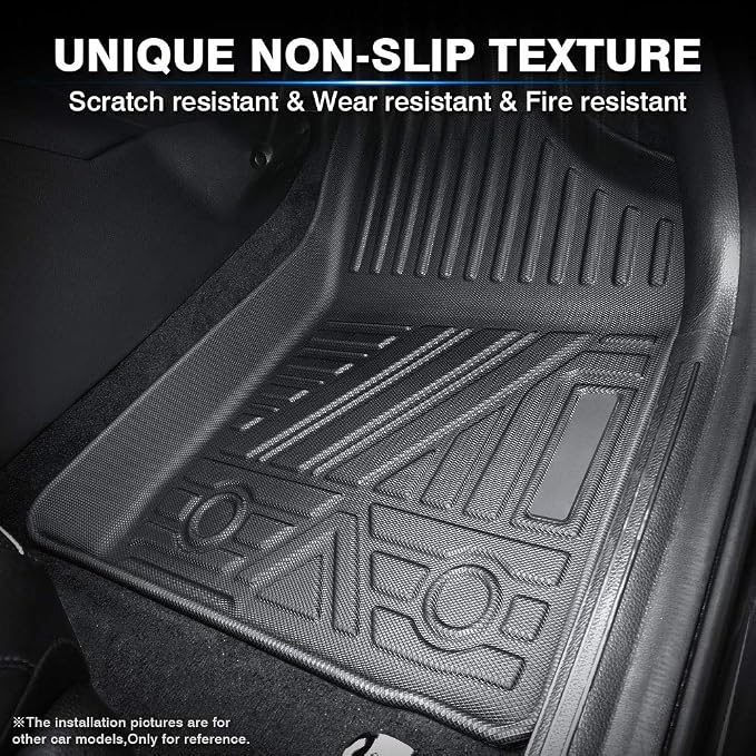 KUST Floor Mats for Honda HR-V 2016-2022, All Weather Floor Liners Front Rear 2 Row High Edge for HRV Accessories